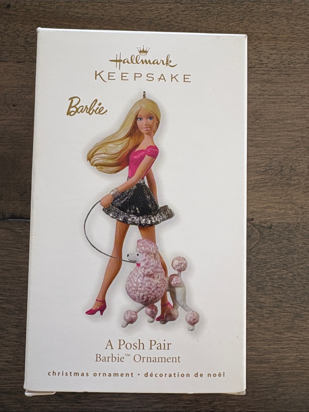 Hallmark 2010 Barbie Ornament - Pink, Black & Silver